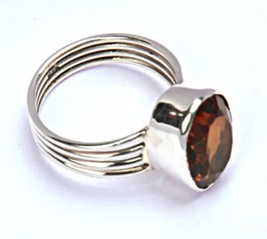 Wholesale Smokey Topaz <b>Silver</b> <b>Ring</b> Handmade <b>925</b> Sterling <b>Silver</b> Gemstone Jewelry for Women - Product Image 5