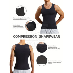 High Quality Workout Tank Flexible Fabric Active Comfort Sleeveless <b>Compression</b> <b>Shirt</b> IN Low Moq - Product Image 5