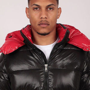 Veste matelassée à capuche ajustable avec logo personnalisé pour homme, veste matelassée en latex de haute qualité, veste matelassée d'hiver pour extérieur, veste matelassée durable - Product Image 5