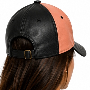 Unisex Leather <b>Baseball</b> <b>Cap</b> Premium Leather Adjustable Durable Comfortable Fashion Hat Front Letter Design Casual Wear Fasion - Product Image 2