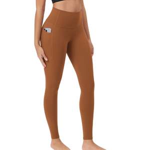 Women High Waist Stretch Yoga Leggings Fitness Gym Workout Running Training <b>Athletic</b> Bodyfit Activewear Pants With Phone Pocket - Product Image 4