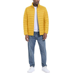 Veste matelassée légère pour homme, résistante au froid, coupe-vent, hydrofuge, en nylon respirant, avec ourlet et poignets élastiqués - Product Image 3