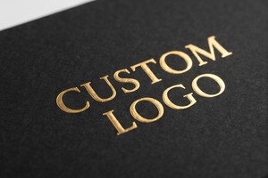 Custom Logo <b>Black</b> Rigid <b>Box</b> With Sponge Liner Hot Stamping Cosmetic Packaging Rectangle Paperboard High-End <b>Box</b> - Product Image 5