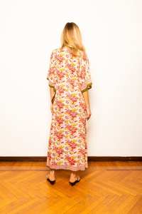 Caftán indio de algodón estampado a mano para mujer, ligero, estilo bohemio, para verano. - Product Image 3