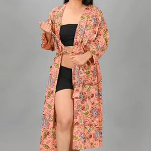 ชุดคลุมอาบน้ำฤดูร้อน เนื้อผ้านุ่ม แห้งเร็ว ยาวเต็มตัว แขนยาว ผ้าฝ้าย ชุดกิโมโน ชุดคลุมอาบน้ำ ชุดว่ายน้ำ ชุดเดรส ชุดกิโมโนแสนสบาย ชุดเดรสชายหาดแฟชั่น - Product Image 3