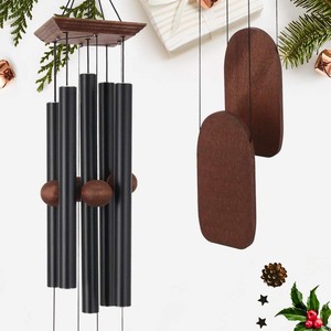 Carillon éolien artisanal en bois de manguier - Décoration de jardin en gros d'Inde - Product Image 3