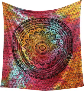 Popular Handicrafts Queen Mandala Hippie Tie Dye Psychedelic Ombre <b>Tapestry</b> <b>Wall</b> <b>Hanging</b> | Indian Bohemian Dorm Room Decor - Product Image 4