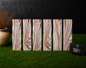 ด้ามมีดทรงสี่เหลี่ยมรุ่น BOC-R-S-013 ยี่ห้อ Natural Brand Recone Stone เป็นมิตรต่อสิ่งแวดล้อม ใช้กับเครื่องล้างจานได้ เหมาะสำหรับมีดแบบสั่งทำ - Product Image 2