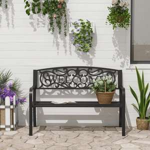 Panca da Giardino per Esterni, Elegante Arredo da Patio per Sedute Confortevoli - Product Image 1