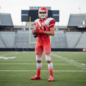 Uniforme de football américain de qualité supérieure, entraînement professionnel, haute résistance aux impacts, manches courtes, rembourrage confortable, design personnalisé - Product Image 3