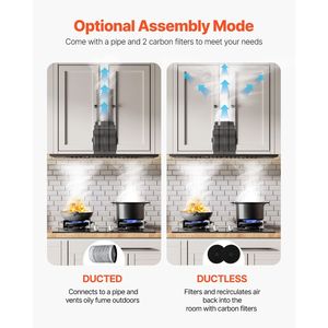 Cappa aspirante da incasso in acciaio da 30 pollici 800 CFM con luci LED e controlli touch gestuali, inserto per cappa da cucina da 30 pollici - Product Image 3