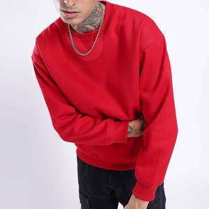 เสื้อสเวตเชิ้ตผู้ชายสีแดง สไตล์ลำลอง สตรีทแวร์ ทรงหลวม แฟชั่นทันสมัย สั่งทำได้ ขายส่งจากสหรัฐอเมริกา เสื้อผ้าอินเทรนด์ ใส่ได้ทุกวัน - Product Image 4