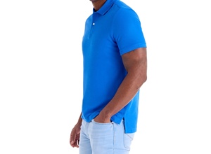 Chemise de golf à manches courtes pour homme, 100 % coton, anti-plis, avec poche, personnalisable avec votre propre marque, vente en gros - Product Image 4