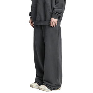 Pantalones de chándal de mujer con lavado ácido, estilo urbano, de moda, rectos, holgados, casuales, de pierna ancha - Product Image 6