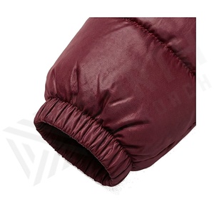 Veste matelassée à capuche pour femme, hiver, longueur courte, manches longues, fermeture éclair, couleur unie, rembourrage en polyester - Product Image 6