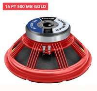Altavoz Profesional Portátil Sweton 15 PT 500 MB GOLD de 15 Pulgadas para Bajos Medios, Potencia de Programa de 1000W, Bobina de Voz de 77mm, Carcasa Fundida a Presión