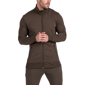 Custom Made Men's Front Zipper & Zip Pockets Sports Active Wear Tracksuit Men's Collar Zip Sweatsuit - Product Image 1