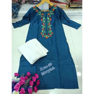 ผ้าเรยอนปักลายออกแบบใหม่จาก kurti และ Palazzo rama - Product Image 1