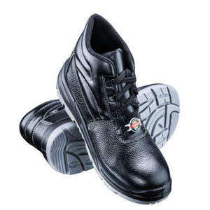 <b>Black</b> Safety Shoes Protective <b>Work</b> <b>Boots</b> Lace Up Industrial Footwear for Workshop Factory Use - Product Image 1