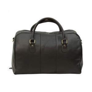 Sac de voyage polyvalent en cuir véritable, sac de week-end rétro, grande capacité, léger, fait main, bagage à main avec fermeture éclair - Product Image 4