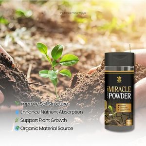 Poudre d'acide humique de haute qualité Infarm, conditionneur de sol organique 100g pour l'agriculture, le jardinage et le soutien de la croissance des plantes - Product Image 2