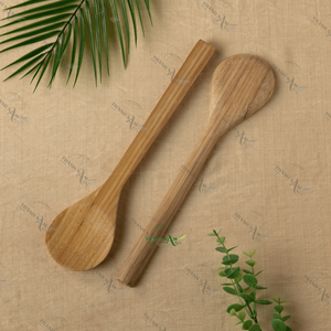 Serveurs de salade en bambou fabriqués à la main les plus vendus ustensiles de cuillère colorés d'une capacité de 10ml d'ustensiles de cuisine du Vietnam pour les cadeaux - Product Image 2