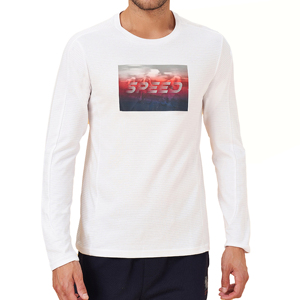 Camiseta de Manga Larga para Hombre, Estilo Nuevo, Color Sólido, Cuello Redondo, Compresión, en Oferta - Product Image 3