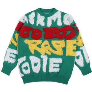 เสื้อสเวตเตอร์ผู้ชายแบบถักลายแจ็คการ์ด สั่งทำโลโก้ได้ตามต้องการ (OEM & ODM) เสื้อไหมพรมแขนยาวสำหรับฤดูหนาว ผลิตจากผ้าฝ้าย - Product Image 4