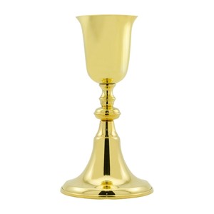 Cáliz de color latón brillante, muy vendido, para uso como regalo en la iglesia. El caliz es hecho a mano con latón de alta calidad. - Product Image 5