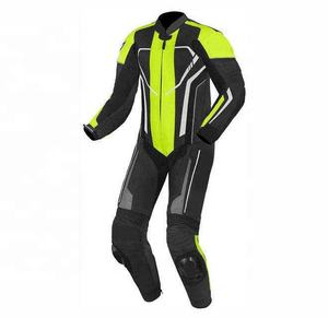 Conjunto de moto de cuero de vaca, diseño personalizado, protege el cuerpo, cómodo traje de carreras impermeable a prueba de viento - Product Image 1
