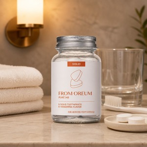 [FROM OREUM] Pasta de Dientes Sólida para el Cuidado del Huésped, Sabor Mandarina de Jeju, 60 Tabletas para Baños de Hoteles - Product Image 5