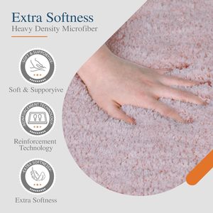 Hot Selling 17"x24" Microfiber Bath <b>Mat</b> Super <b>Absorbent</b> Non-Slip Floor Thick Plush Shaggy Tufted Bathroom Rug Washable Hotel - Product Image 2