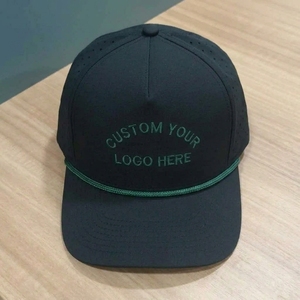 Gorra de Golf de 5 Paneles con Bordado Plano Personalizado OEM, Perforada con Corte Láser, Visera Precurvada, Estructurada, MOQ Bajo, ODM - Product Image 3
