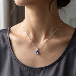 High Quality Natural Tanzanite Cut Gemstone Prong Set 925 Sterling Silver Rose Gold IGI Certified Trendy Wedding <b>Gift</b> Women's - Product Image 6