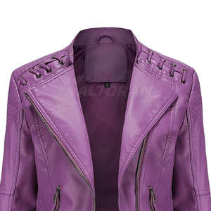 Veste en cuir matelassée tricotée respirante et élégante pour femme, fabriquée en usine, de haute qualité, best-seller, prix compétitif - Product Image 4