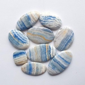 Blaue Scheletit-Edelsteine im Großhandel, natürliche lose Kristalle, Schmuckherstellungszubehör, natürliche blaue Scheletit-Cabochons im Großhandel - Product Image 4
