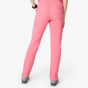 Custom Women's V-Neck Medical <b>Scrubs</b> <b>Set</b> - Slim Fit Cargo Nursing Uniforms - Four-Way Stretch Breathable Hospital <b>Scrub</b> Suit - Product Image 4