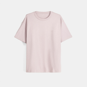 Camiseta de Hombre, Corte Recto, 100% Algodón, Color Rosa Bebé, Cuello Redondo, Manga Corta, Tejido Transpirable, Estilo Casual, Precios al por Mayor - Product Image 5
