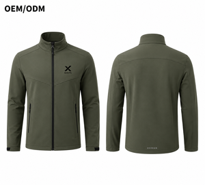 X Sports City Men's 4-Way Stretch Softshell <b>Jacket</b> | Waterproof & Wind-Resistant Thermal <b>Fleece</b> <b>Lined</b> Winter Outerwear OEM/ODM - Product Image 1