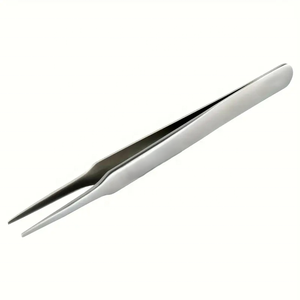 KKZ Professional Eyelash Eyebrow Tweezers Multi-Purpose Stainless Steel Convenient Packing Pointed Tip Lashes Tools Equipment - Product Image 6