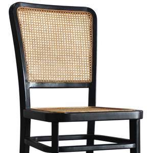 Viloza Solid Mahogany Eco-Friendly Durable Dining Chair Wooden Frame <b>Caned</b> Back Seat Modern Restaurant Side Chair for Home Hotel - Product Image 4