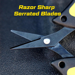 Tijeras de Pesca de 4.5” para Línea Trenzada, Acero Inoxidable con Cuchillas Dentadas, Agarre Antideslizante - Product Image 5