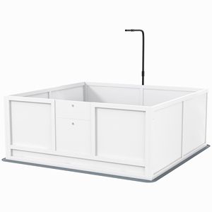 Jaula para Mascotas, Caja de Parto para Cachorros con Almohadilla Absorbente, Puerta Ajustable, 49" X 48", para Perros Pequeños, Medianos y Grandes - Product Image 1