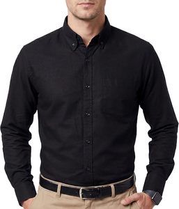 Camisa Oxford de Algodón 100% para Hombre Apex Cotton, Camisas de Vestir de Manga Larga para Hombre, Camisa Casual de Trabajo con Botones y Bolsillo - Product Image 3
