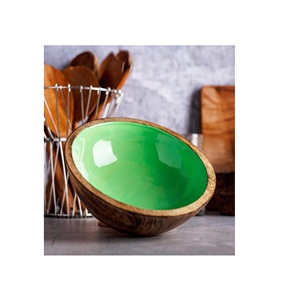 Tazón de Bambú Natural Pulido Estilo Americano Ecológico para Frutas y Ensaladas, Personalizable, Nuevo Modelo para Cocina, Venta Caliente - Product Image 1