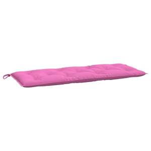 Ensemble de 2 coussins de banc de jardin en tissu 100% polyester rose - Product Image 4