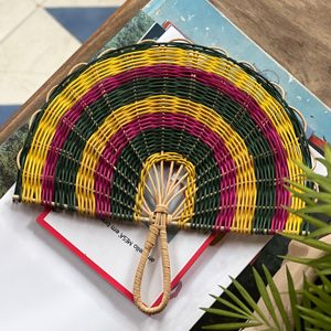 Luxurious wall decor rattan <b>hand</b> <b>fans</b> wholesale <b>fan</b>-shape art handheld <b>fan</b> for walls accessory - Product Image 4