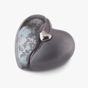 Urne funéraire artisanale en métal de style européen/américain pour adultes, avec pochette en velours, pour cendres commémoratives - Product Image 4