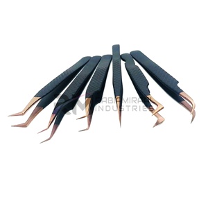 Pince à épiler RMI en acier inoxydable de haute qualité, antistatique et durable, pour extensions de cils, 90 degrés, 12 cm/14 cm - Product Image 5
