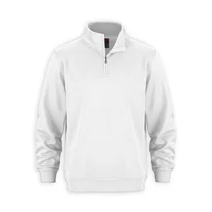 High Quality Custom Logo 1/4 <b>Zip</b> Pullover Men's Sweatshirt Embroidered Half-<b>Zip</b> Hoodie Print Casual Quarter <b>Zip</b> Fleece - Product Image 6